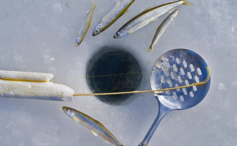 Pêche au trou